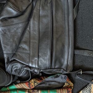 Black Leather Men's Bag